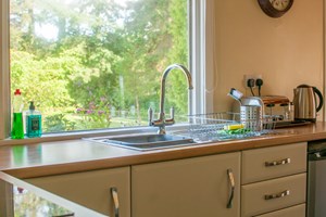 Kitchen in self-catering chalet